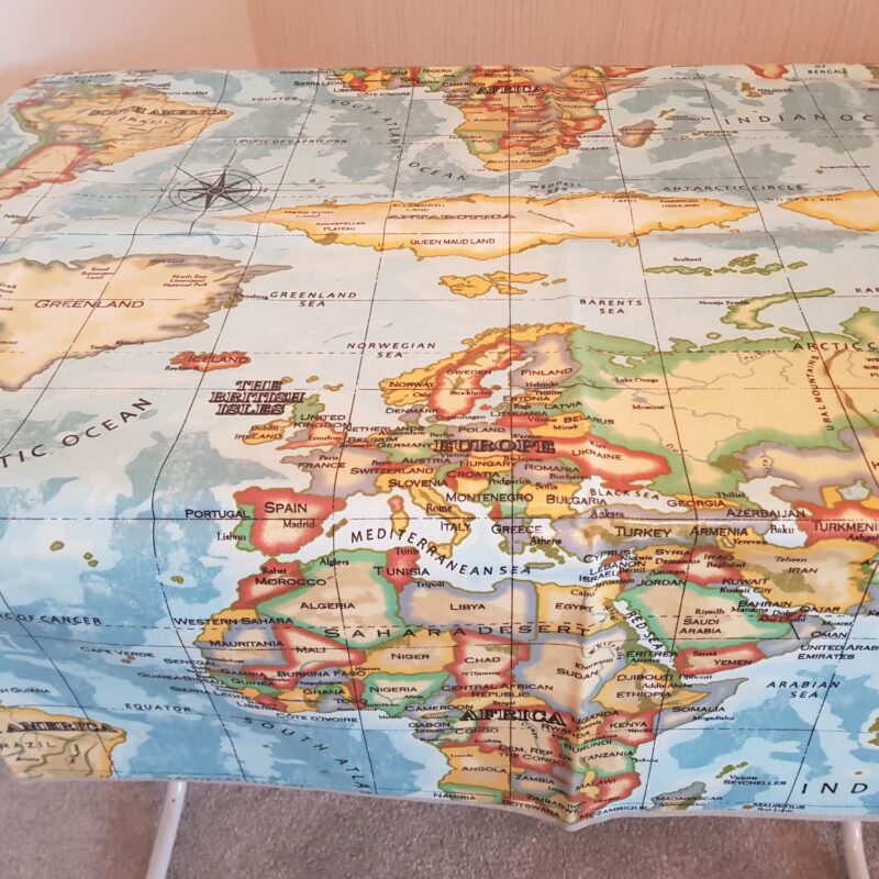 World Map Tablecloth (Oilcloth)