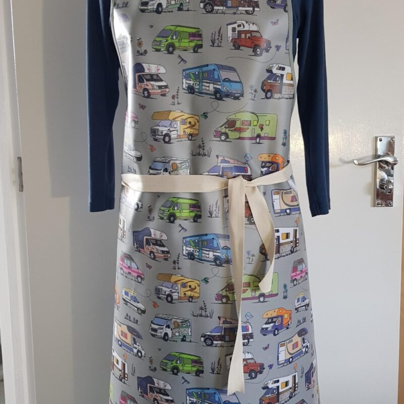 Motorhome Oilcloth Apron (Grey)