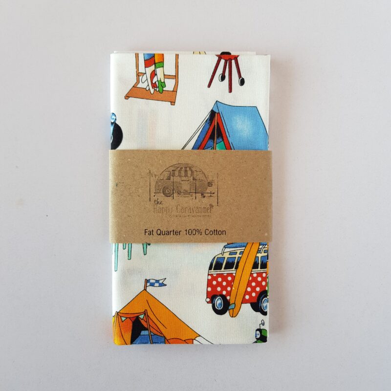 Retro Campervan Quilting Cotton (Fat Quarter)