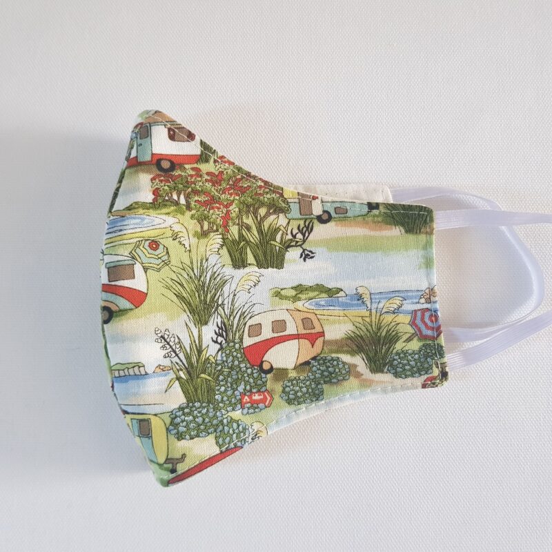 Vintage Caravan Cotton Face Mask