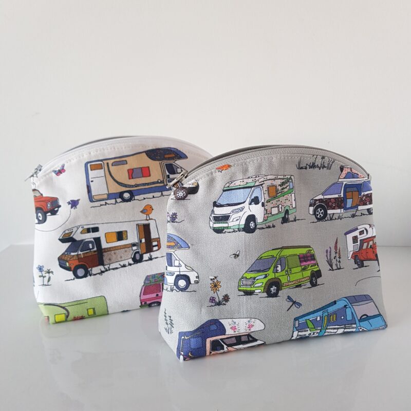 Motorhome / Campervan zipper bag / make up, cosmetic pouch