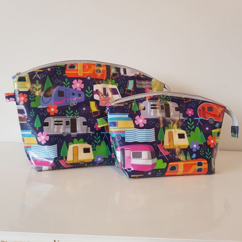 Caravan Wash Bag / Shower Bag (Dark Blue)