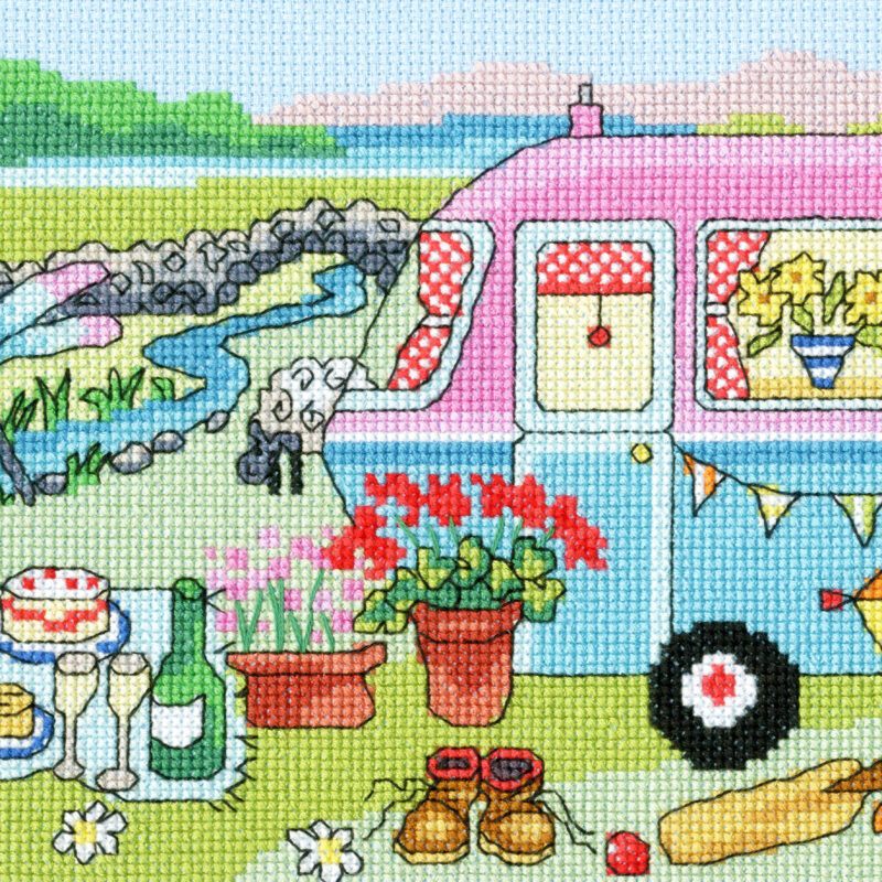 Bothy Threads Cross Stitch Kit - Caravan Fun