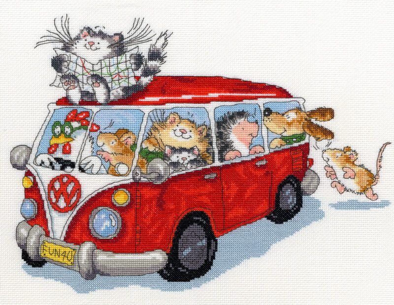Bothy Threads Cross Stitch Kit - Are We There Yet?