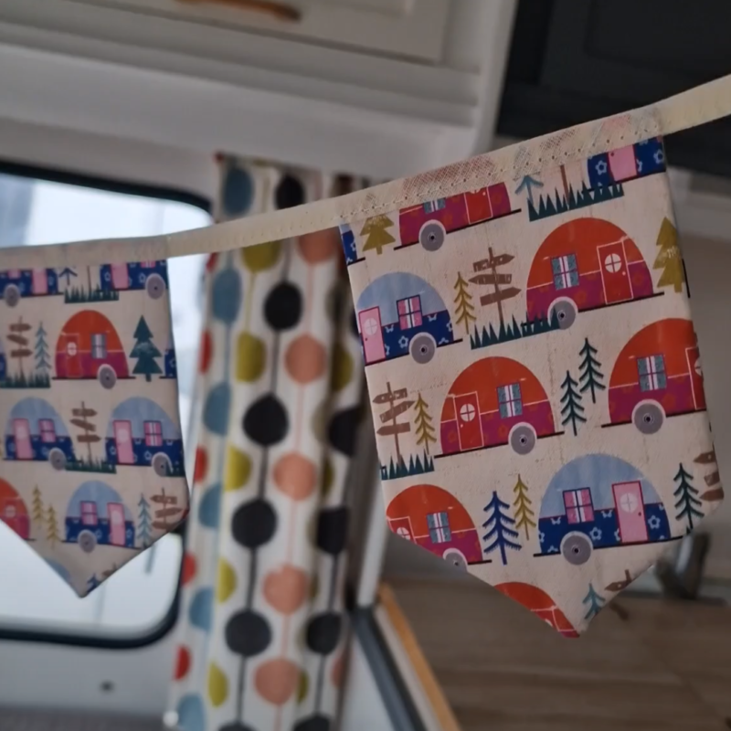Caravan Bunting (Pink, Red and Blue)