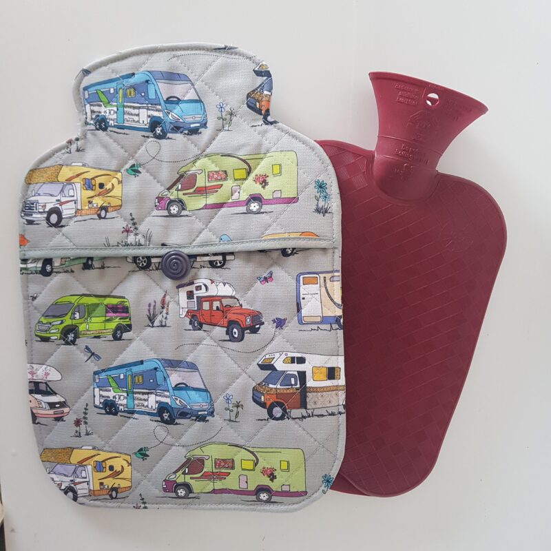 Motorhome Hot Water Bottle Cover (Grey)
