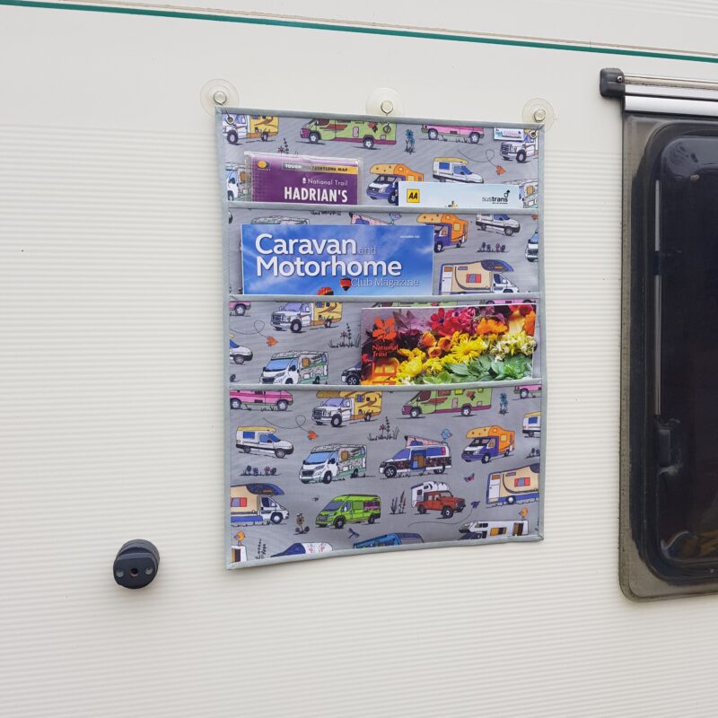 Motorhome awning magazine / book / map organiser