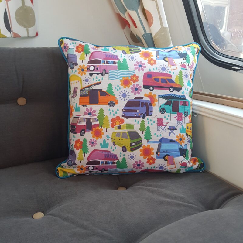 Campervan Cushion Cover (Cream)