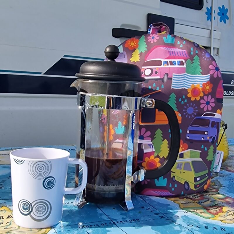 Campervan Cafetiere Cosy (Aubergine)