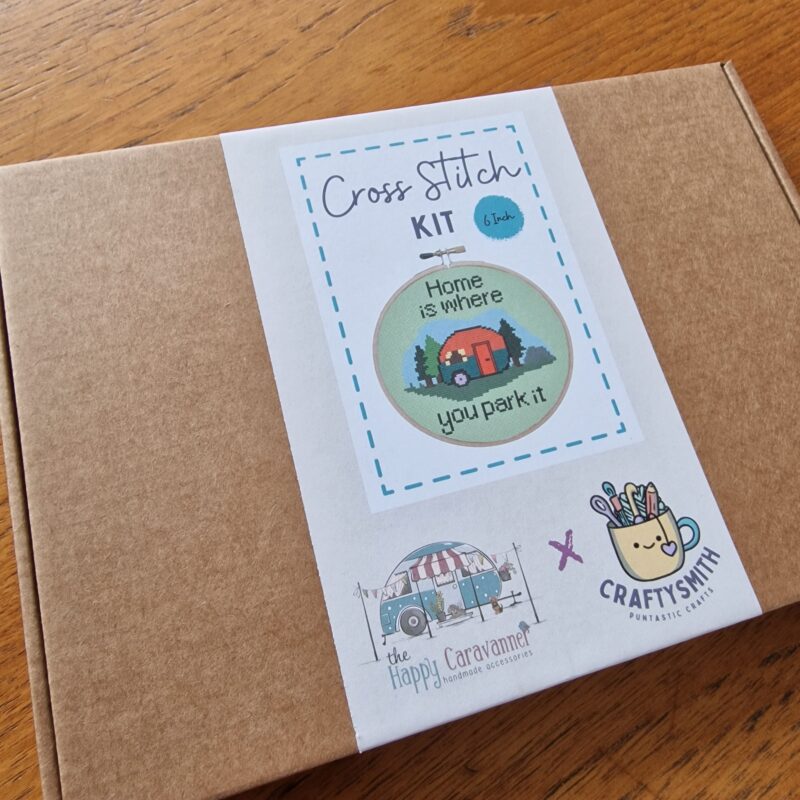 Home Is Where You Park It - Caravan Cross Stitch Kit