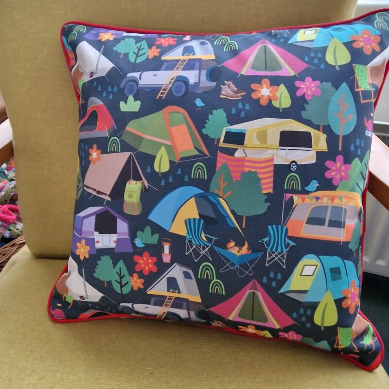 Camping / Tent Cushion Cover (Dark Grey)