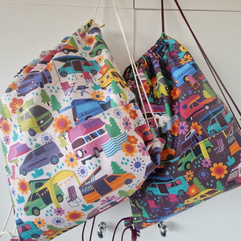 Campervan Drawstring Shower / Laundry Bag