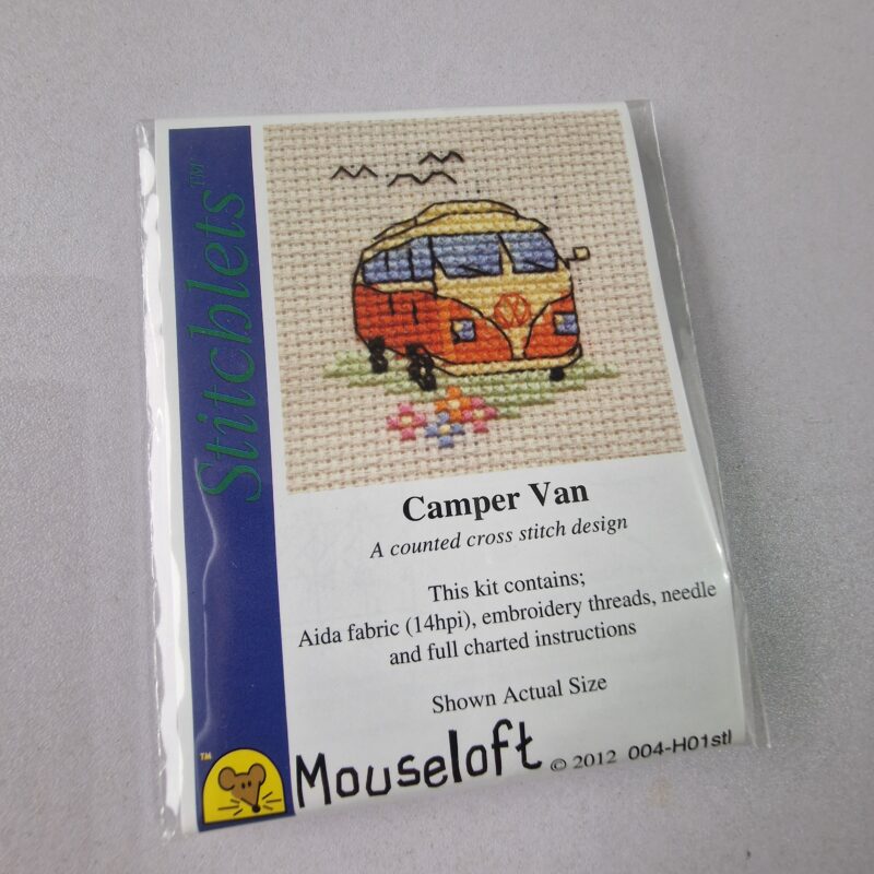 Campervan Cross Stitch (Orange)