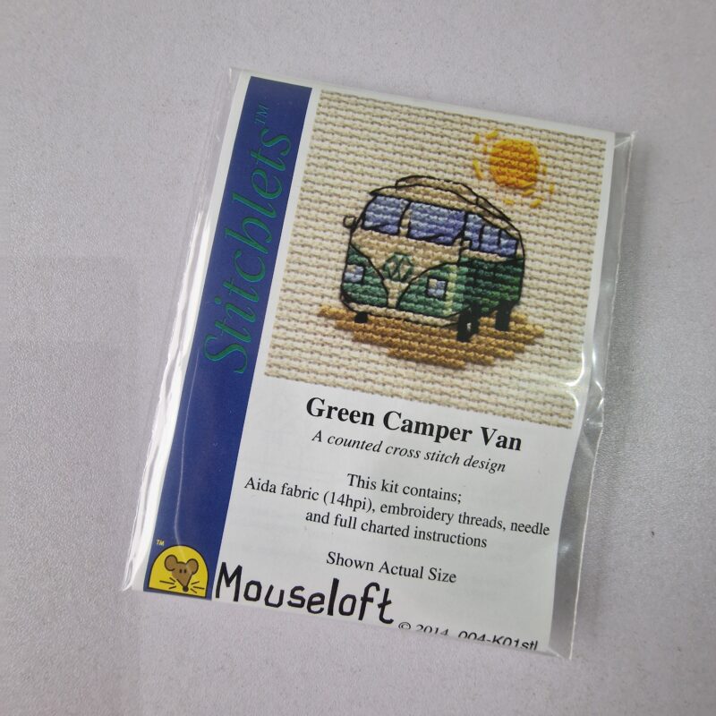 Campervan Cross Stitch (Green)